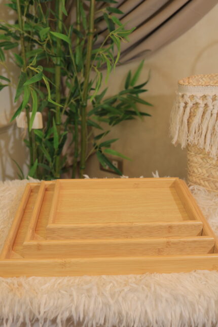 طقم صواني خشب